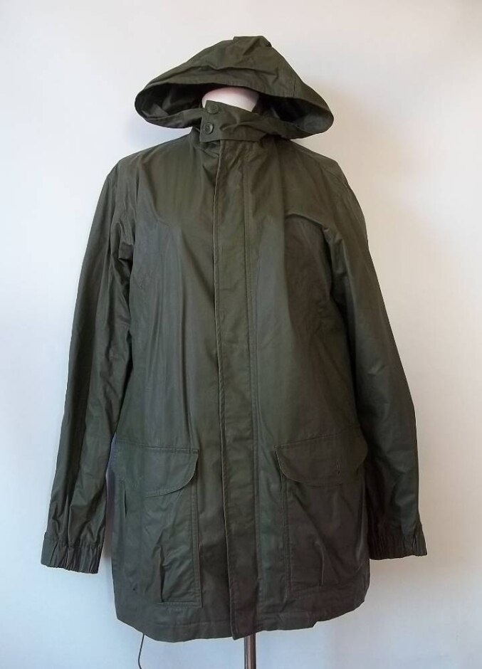 Apc Water Repellent Raincoat Olive Green Size: M