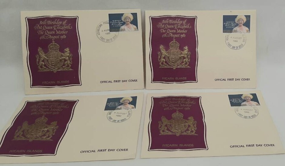 Fdc - Pitcairn Islands 80th Birthday Hm Queen Elizabeth The Queen Mother - 1980
