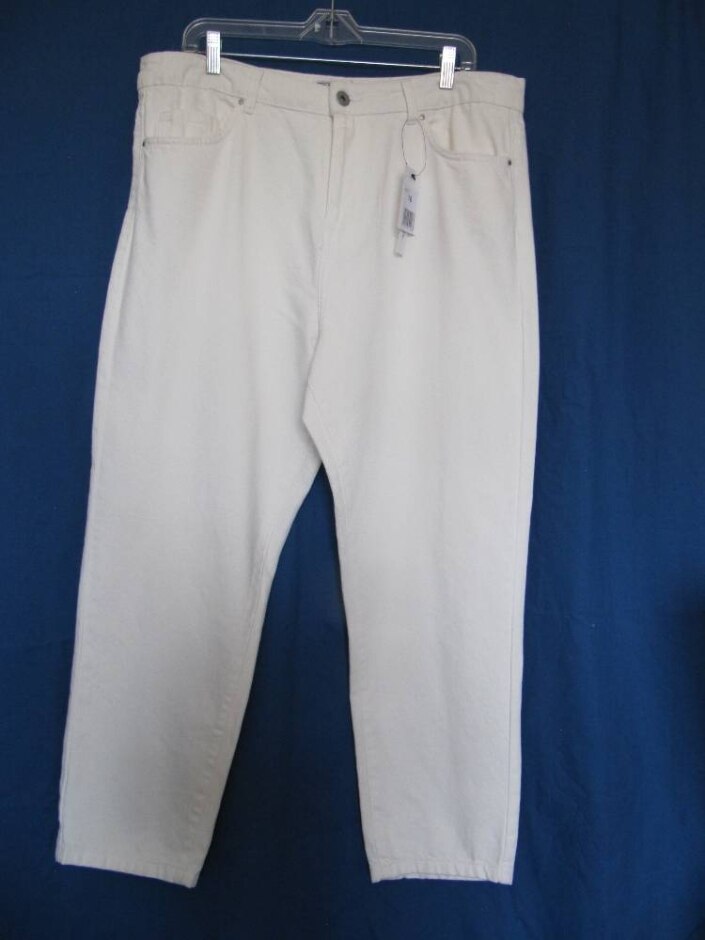 Denim 365 Brand New Mom Jeans Cream Size: 16