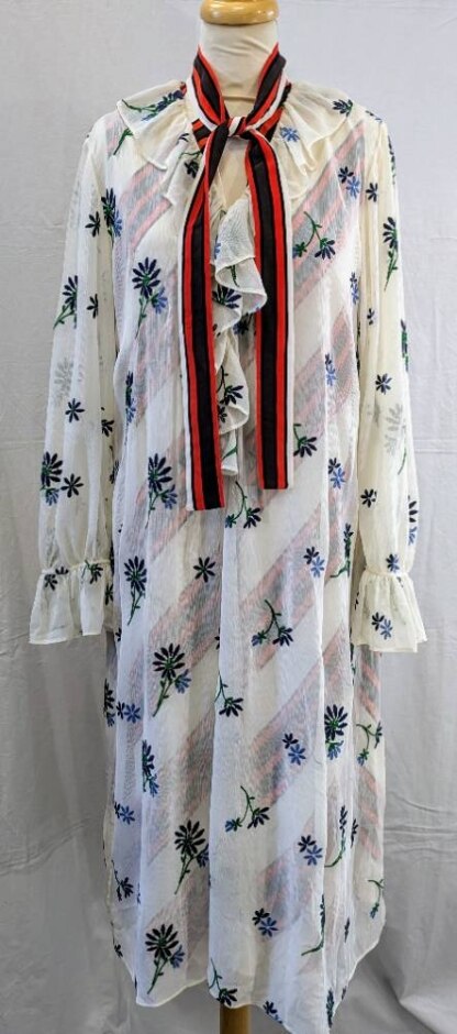 Tory Burch New, Long Sleeved Dress Multi-coloured Size: 10