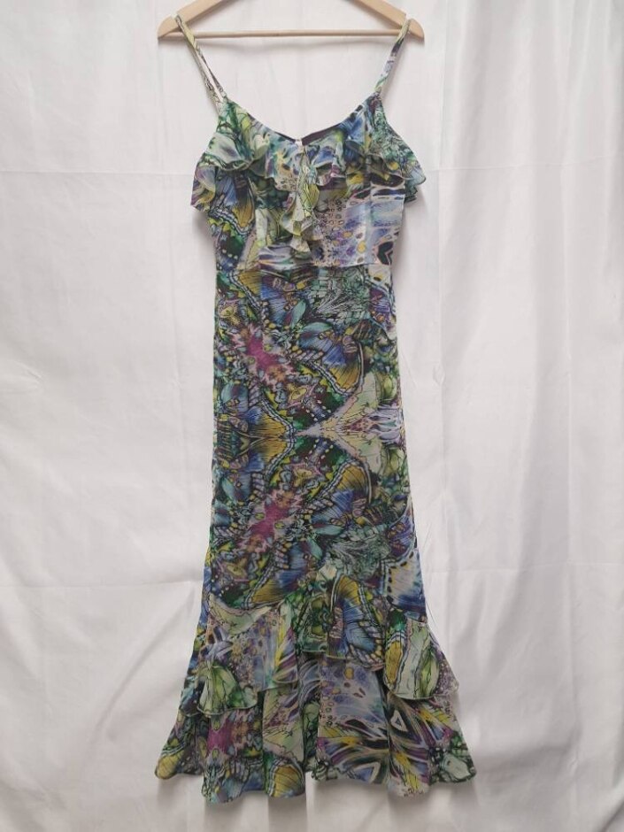 Per Una Speziale Floaty Print Maxi Dress Multi Colour Size: 8