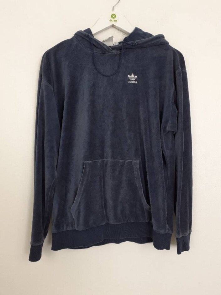 Adidas Women's Hooded Sweatshirt  Blue Size: 6