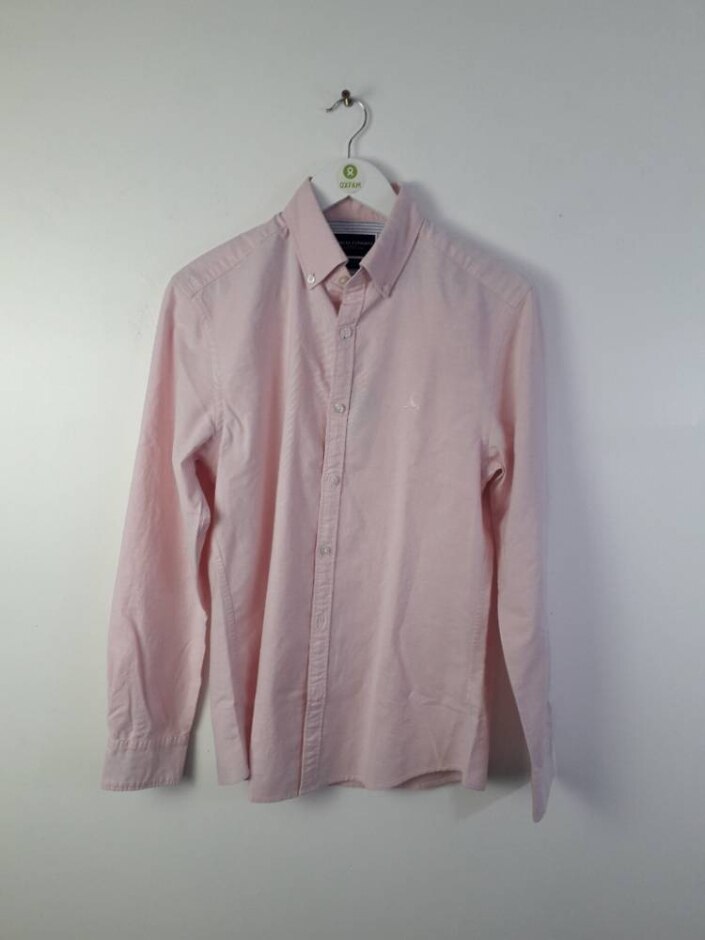 Charles Tyrwhitt Extra Slim Men's Long Sleeve Shirt Pink Size: S