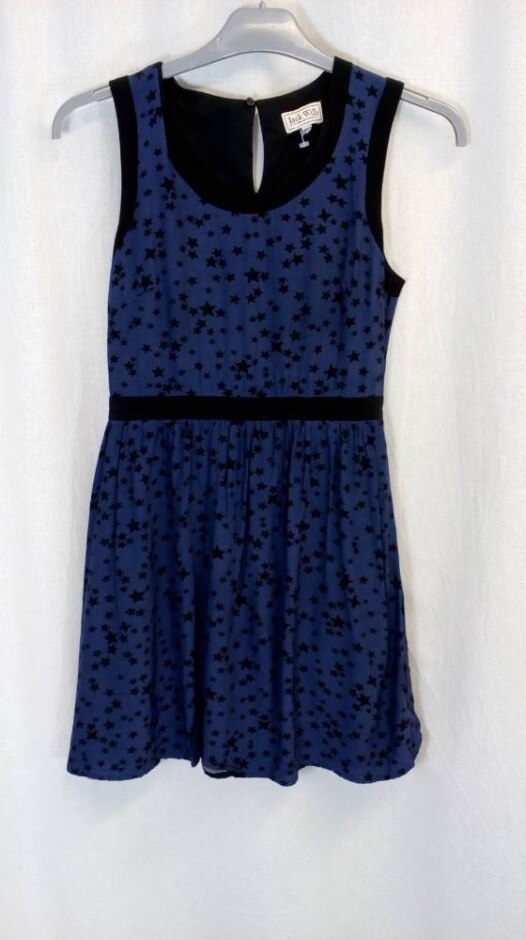 Jack Wills Skater Dress Navy Blue Size: 8