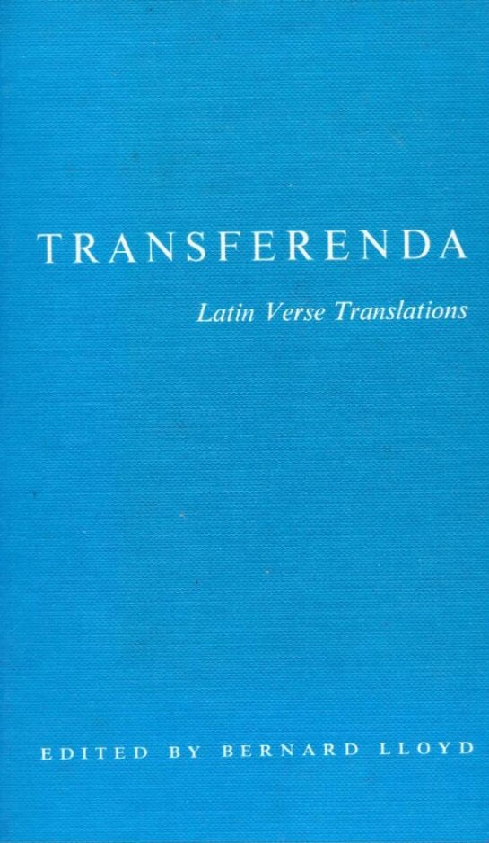 Transferenda: Latin Verse Translations