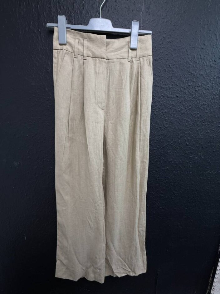 Massimo Dutti Linen Trousers [new] Beige Size: 6