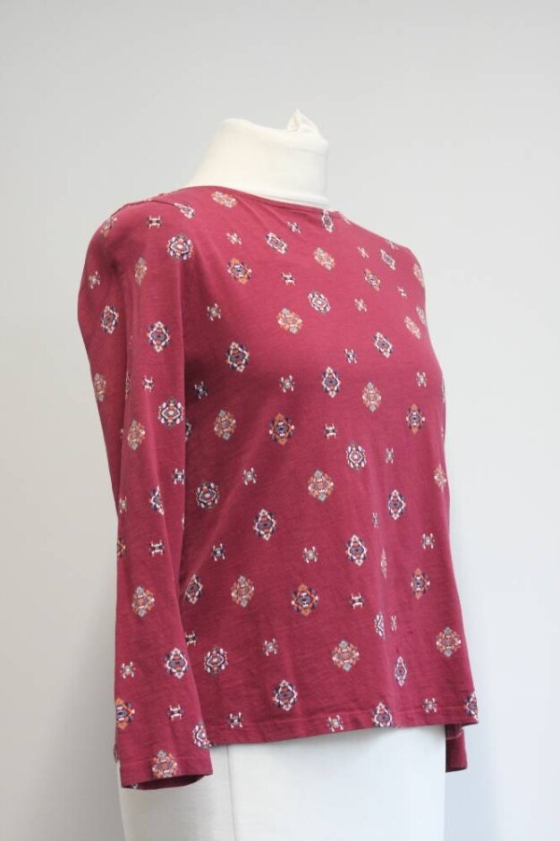Tu Clothing Top Purple Size: 8