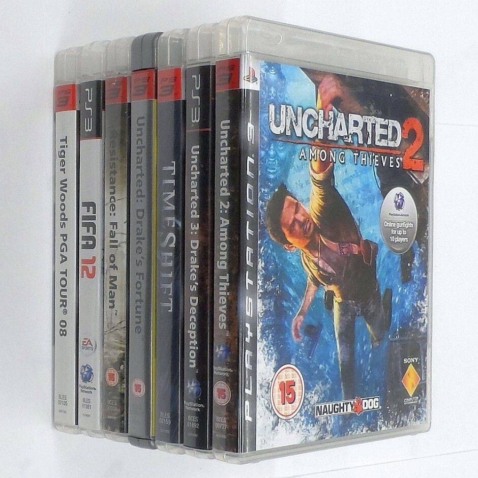 Collection Of 7 Playstation 3 (ps3) Games - Uncharted, Timeshift, Resistance Fall Of Man, And Others