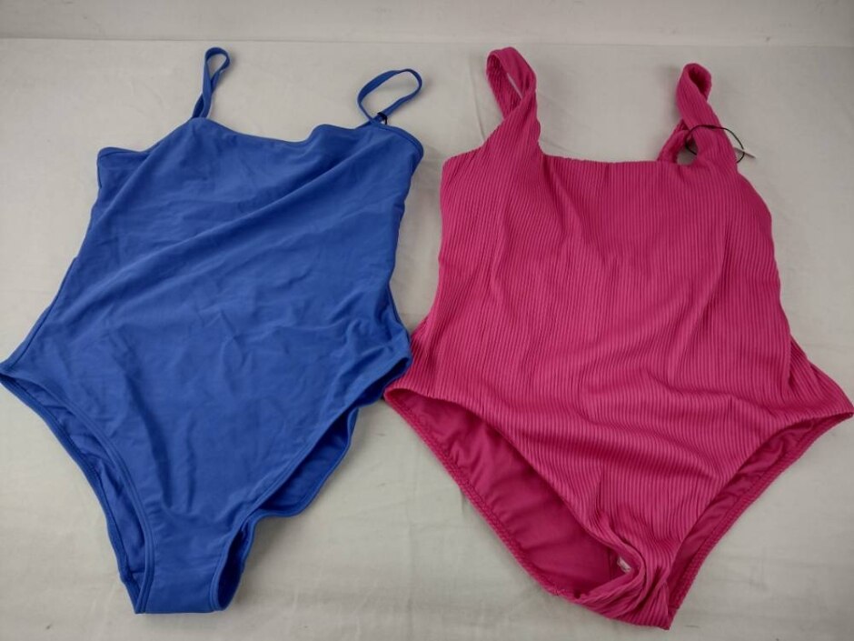 M&s Marks & Spencer Swimsuit Bundle X 2 Pink & Blue Size: 18