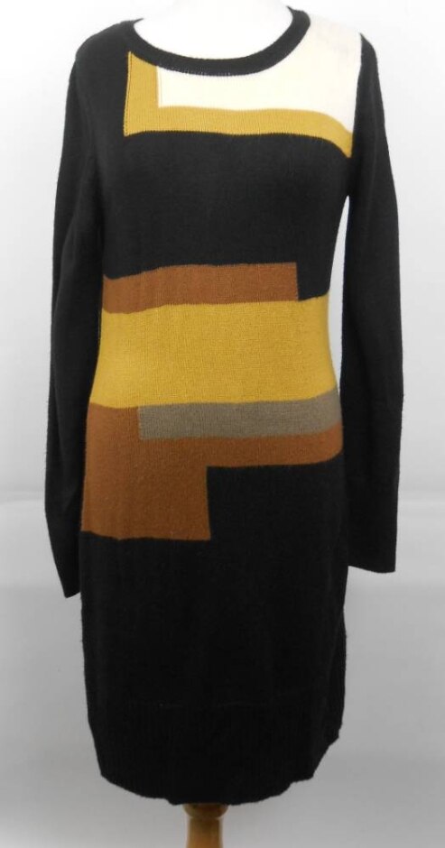 Vince Camuto Knitted Dress Multi Size: L