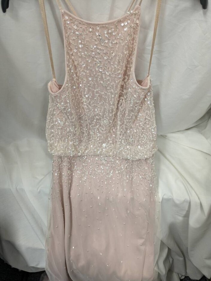 Dorothy Perkins Showcase Embellished Dress Light Pink Size: 8