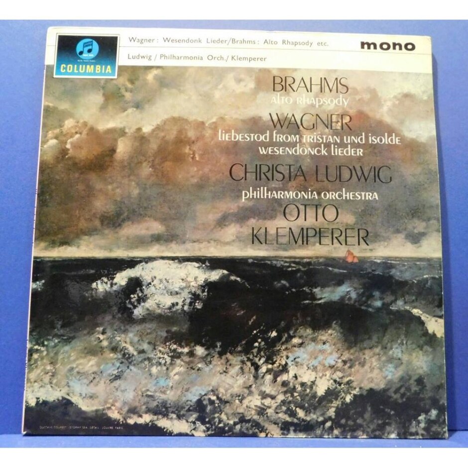 Brahms Alto Rhapsody - Wagner Tristan Und Isolde-  Christa Ludwig - Otto Klemperer - 33cx 1817