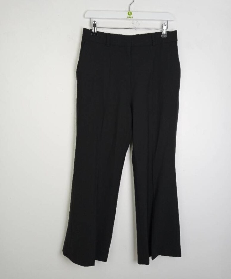Cos Wool Blend Tailored Trousers Black New Size: 12