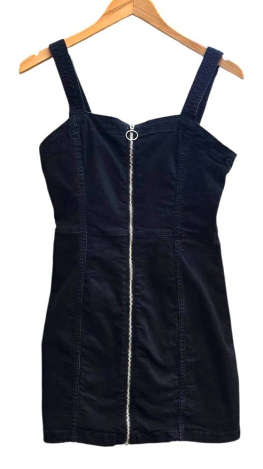 H&m Denim Dress Black Size: 10