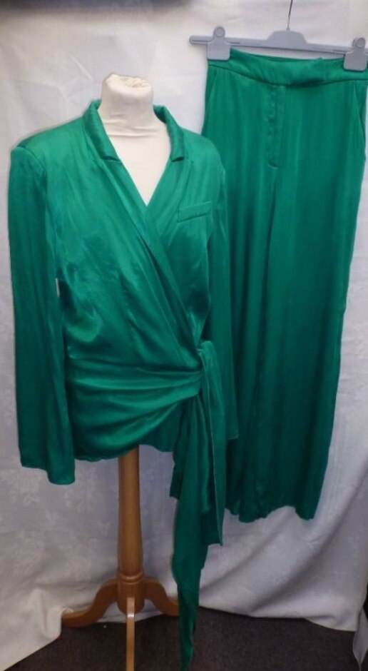 Boa Because Of Alice Trouser Suit -  Jacket M Trousers S  Emerald Green  Size: M