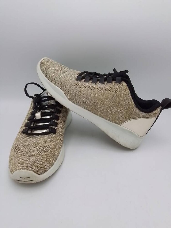 Carvela Kurt Geiger Women's Sneakers Gold Glitters Size Eu 35 (uk 2)