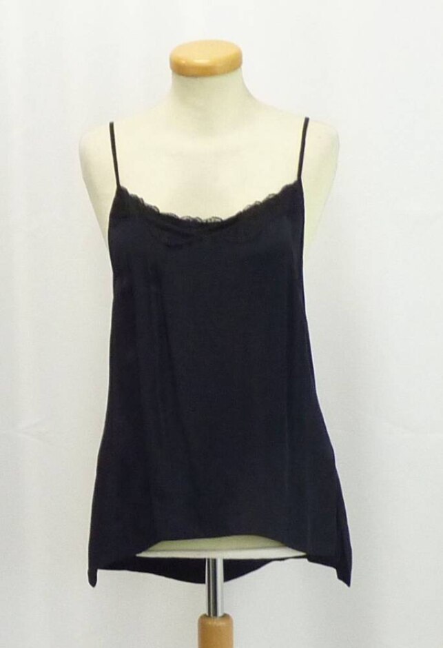Bnwt Noa Noa Lace-edged Camisole Black Size: 8