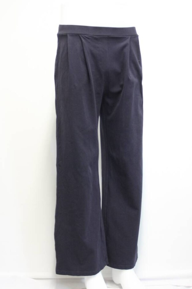 Saint & Sofia Jersey Apartment Trousers Navy Blue Size: 10