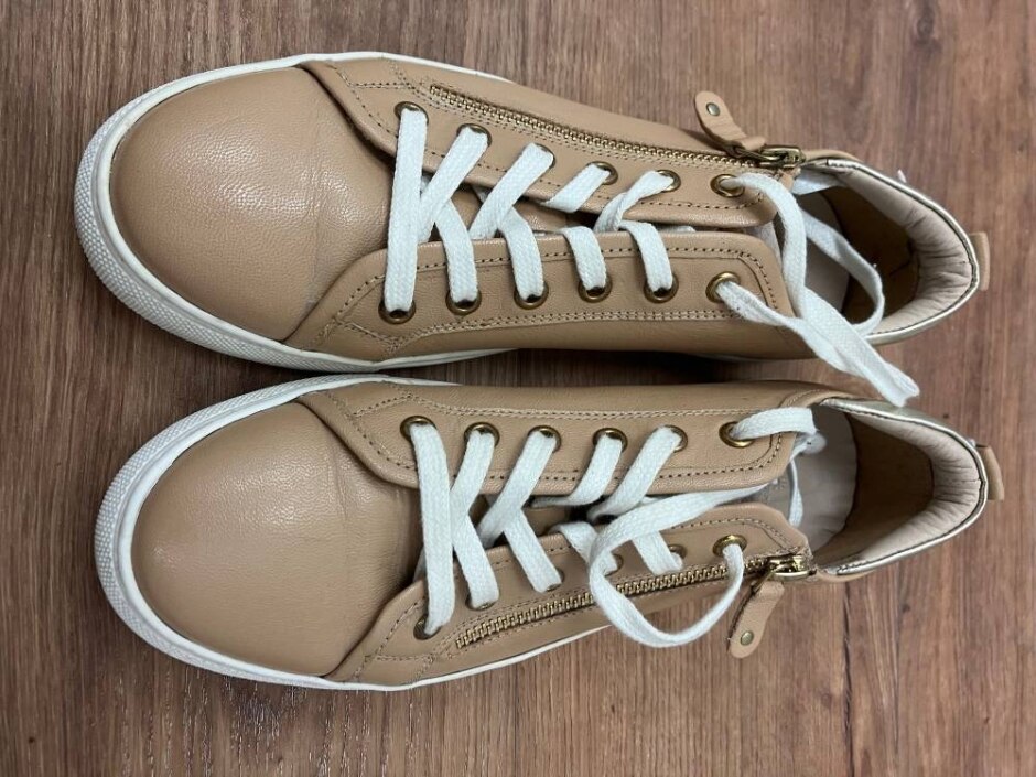 Dune Taupe Leather Pumps Size 39