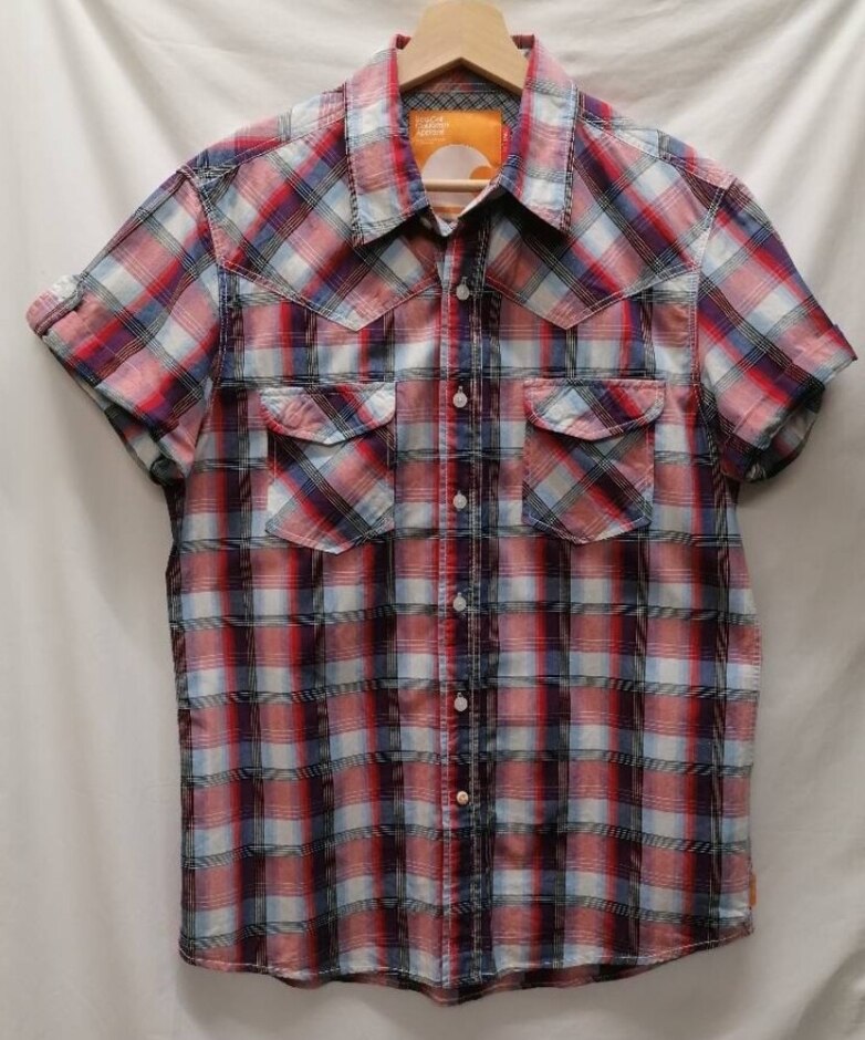 Soulcal California Apparel Short-sleeved Shirt Checked Size: M