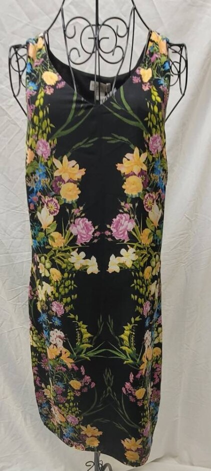 Monsoon Floral Summer Dress Black Size: 12