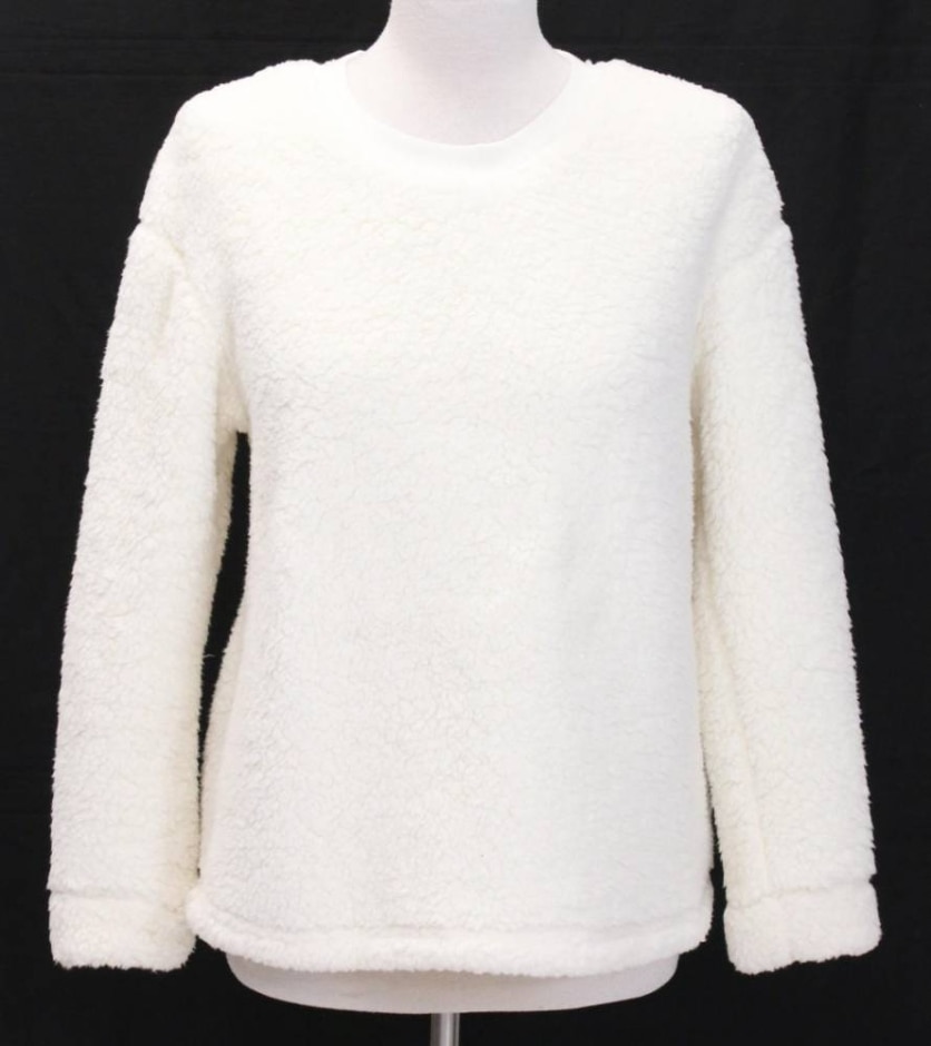 John Lewis Bnwt Fleece Sweatshirt Cream Size: S
