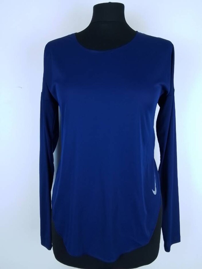Nike City Sleek Women's  Long Sleeved Running Top Blue Size: Xs