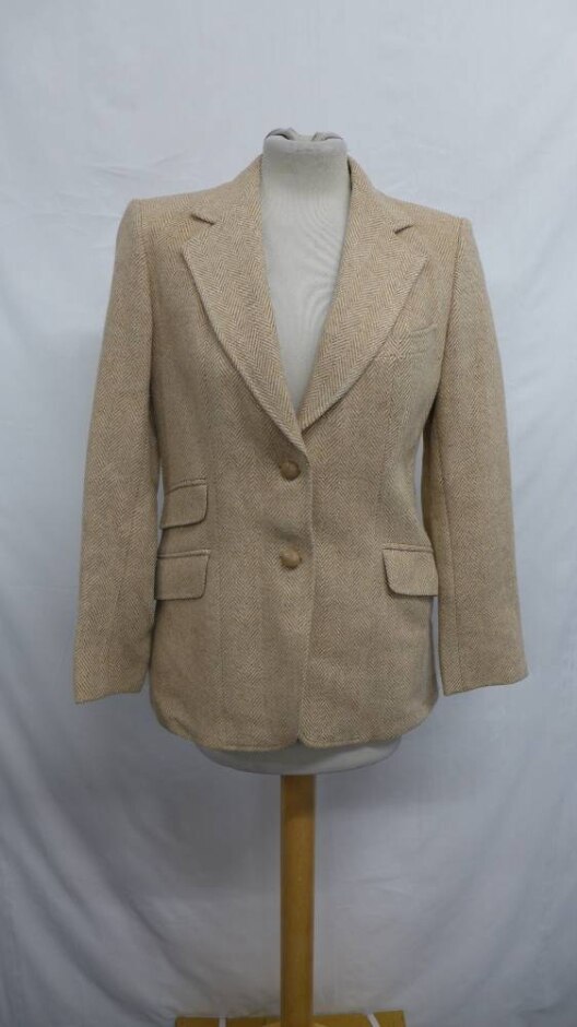 Princess Vintage Single Breasted Blazer Sandy Brown Size: S