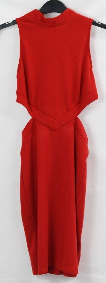 Asos Sleeveless - Cutaway Dress  Red Size: 8