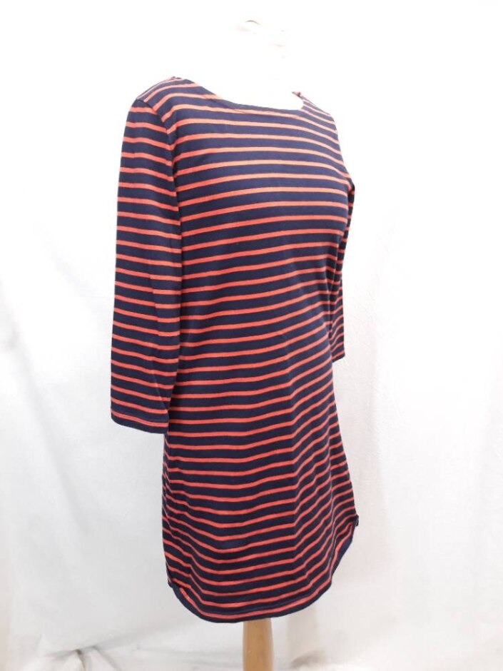 Joules Riviera Dress Navy Mix Size: 12