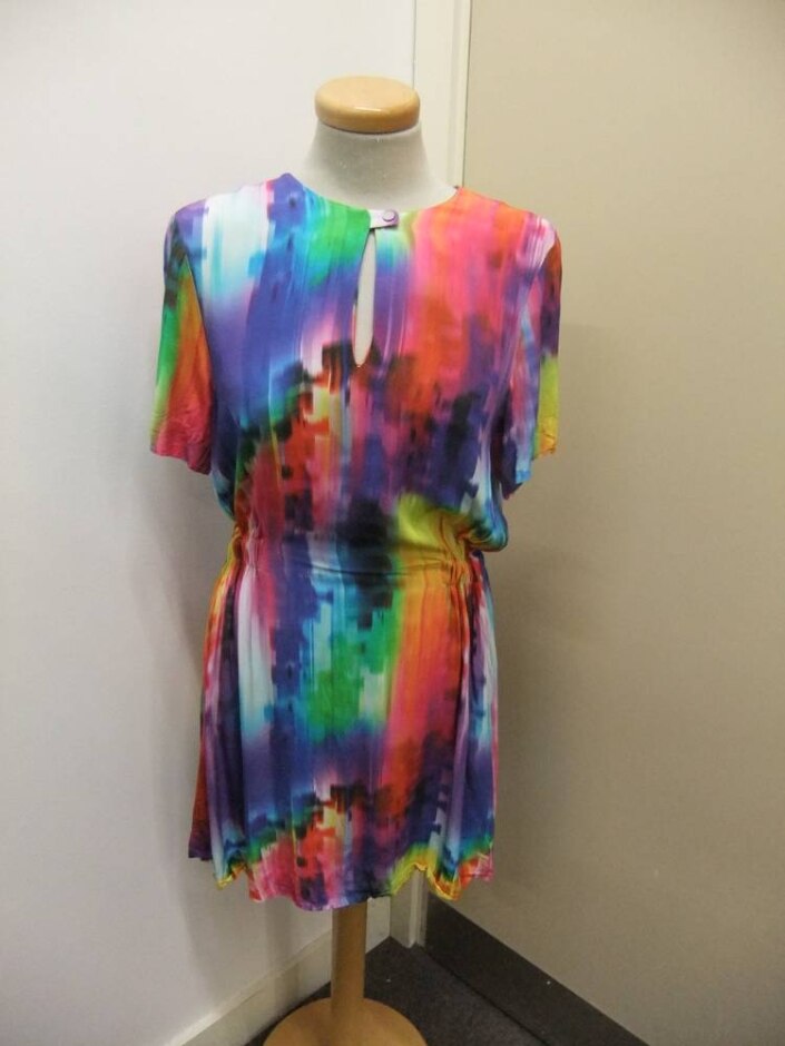 & Other Stories Knee Length Dress Multicoloured Size: 10