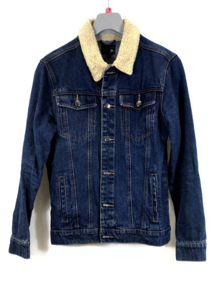 Ascend Denim Jacket Blue Size: S