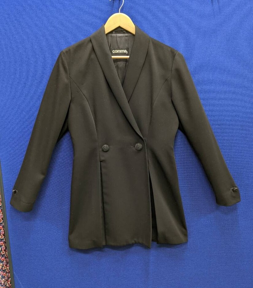 Comma, Vintage Evening Blazer Black Size: 10