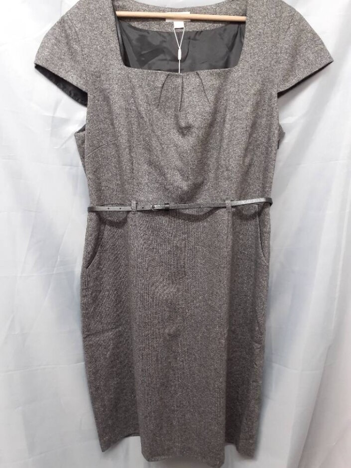 Monsoon Work Dress Grey Size: 18