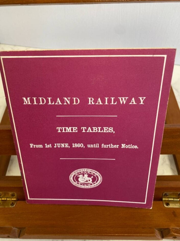 Midland Railway Time Tables From 1st June 1860 Until Further Notice