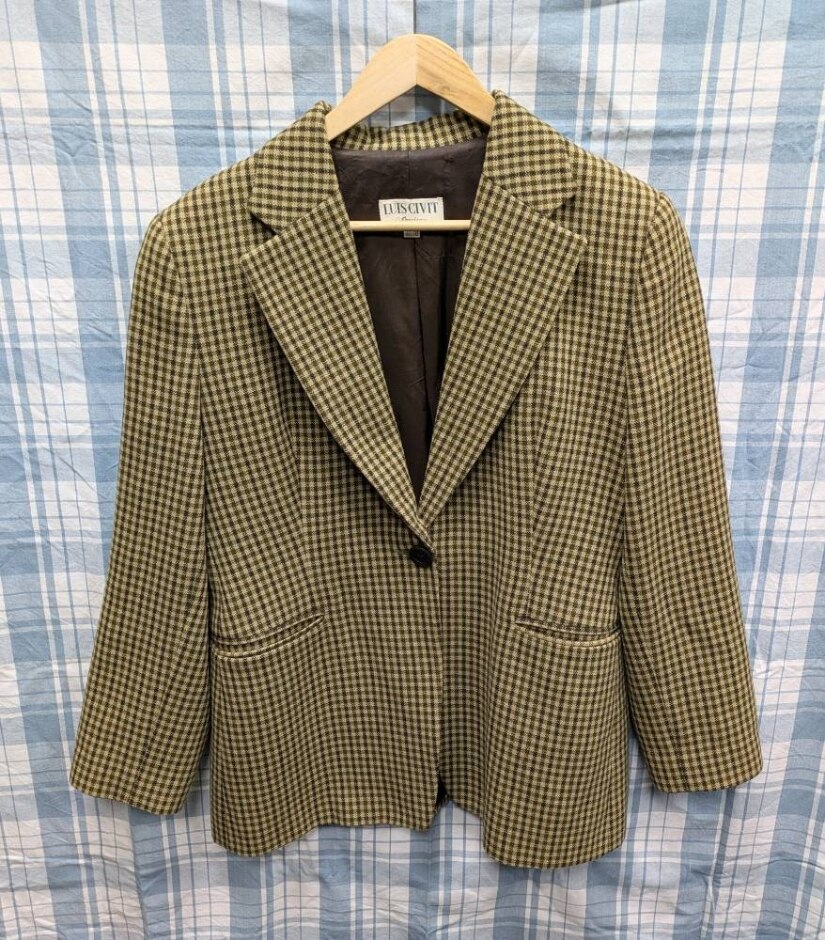 Luis Civit Tweed Vintage Jacket Size: 16