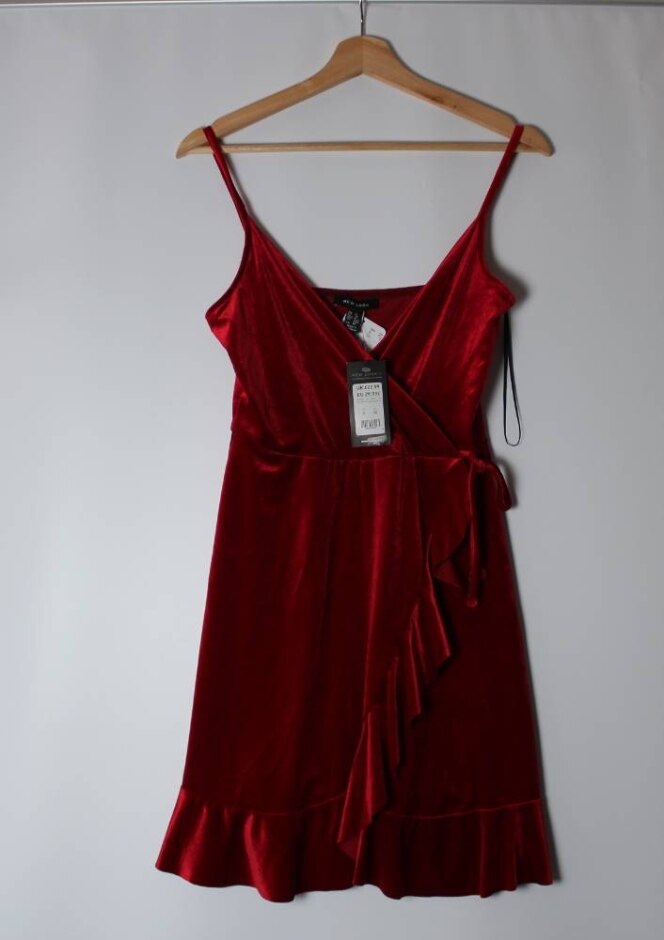New Look Bnwt Dress Ruby Red Size: 8
