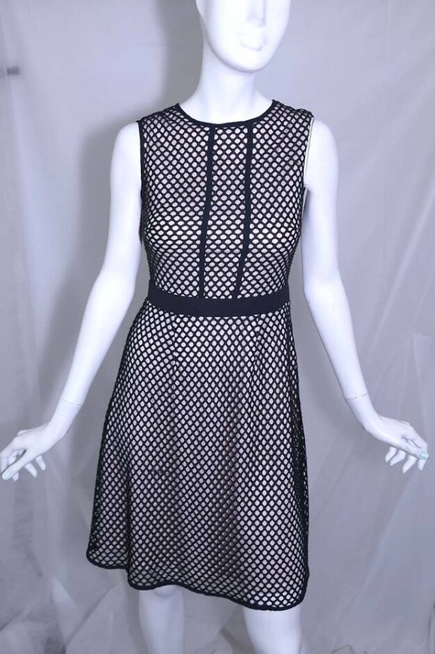 Dorothy Perkins Sleeveless Dress Black / Pink Size: 6