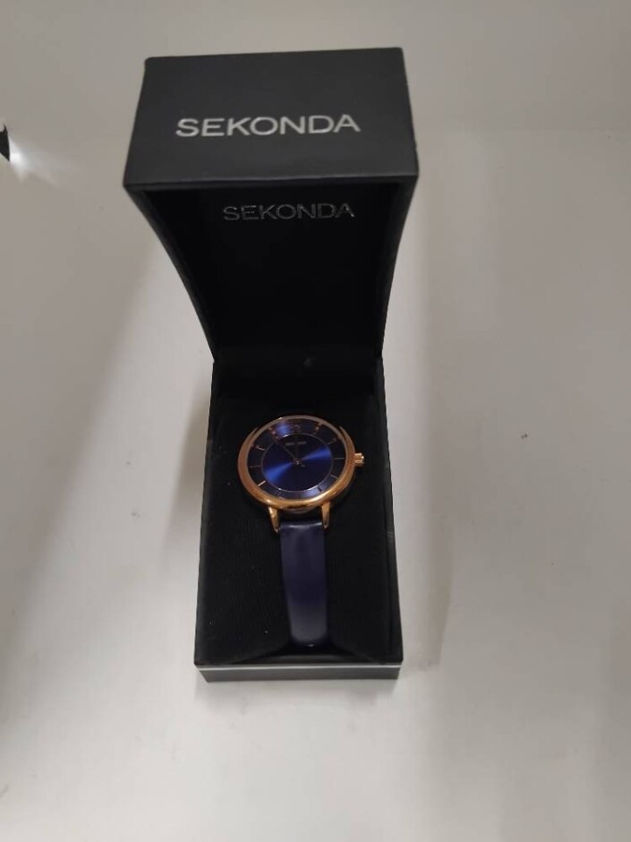 Ladies Sekonda Rose-gold/blue Watch