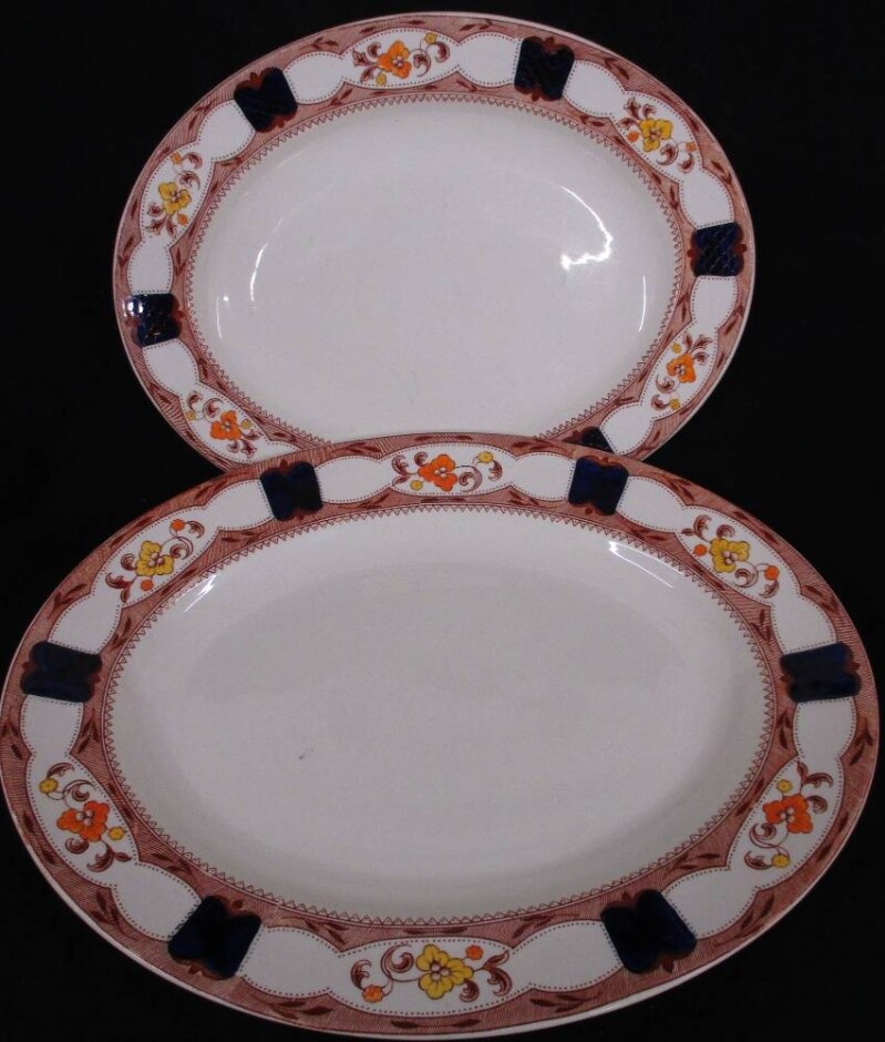 Pair Of Vintage Serving Platters