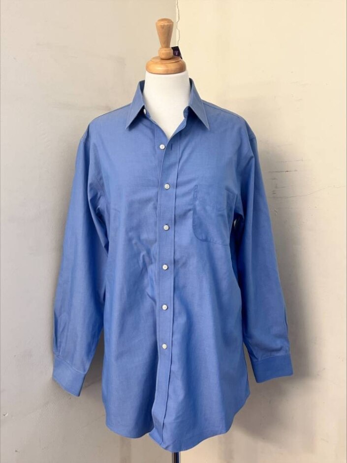 Brooks Brothers Long Sleeved Shirt Blue Size: Xxl