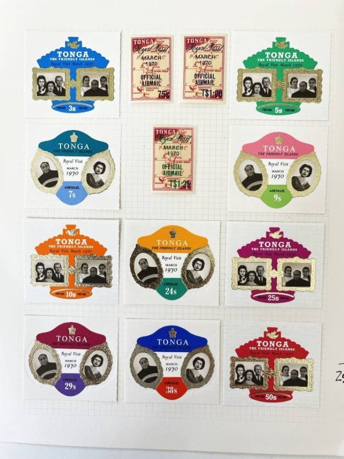 Stamps. Tonga. Three Complete Sets Of 1969-1970 Issues. Postage And Airmail. Mint Condition.