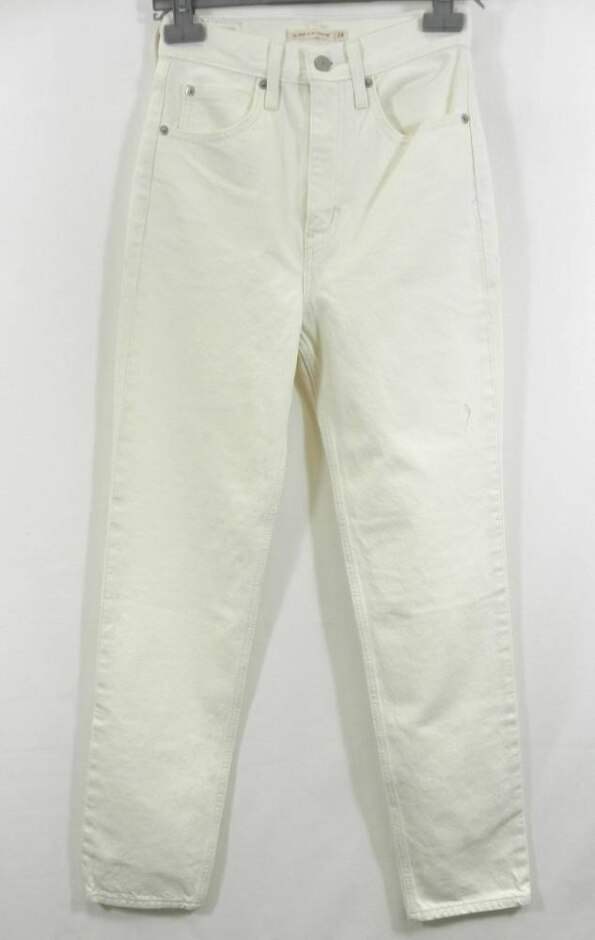 Levi's High Slim Straight Jeans  Ivory Size: 24