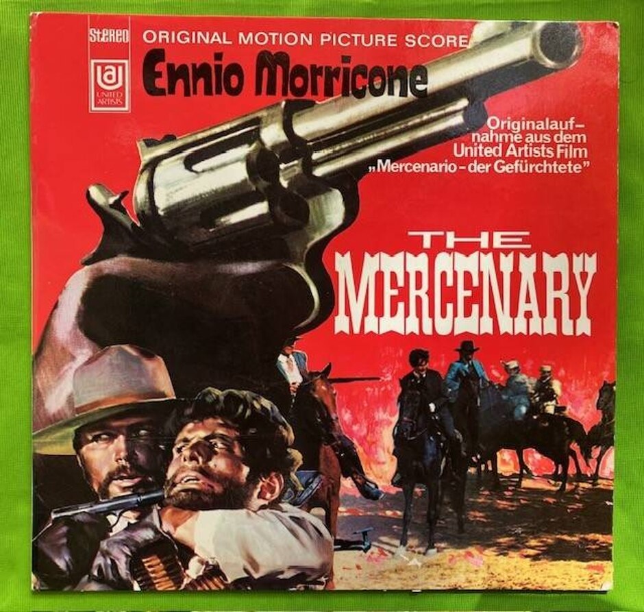 Ennio Morricone – The Mercenary (original Motion Picture Score) Lp, Reissue, Uas 29005 Xo, 1975