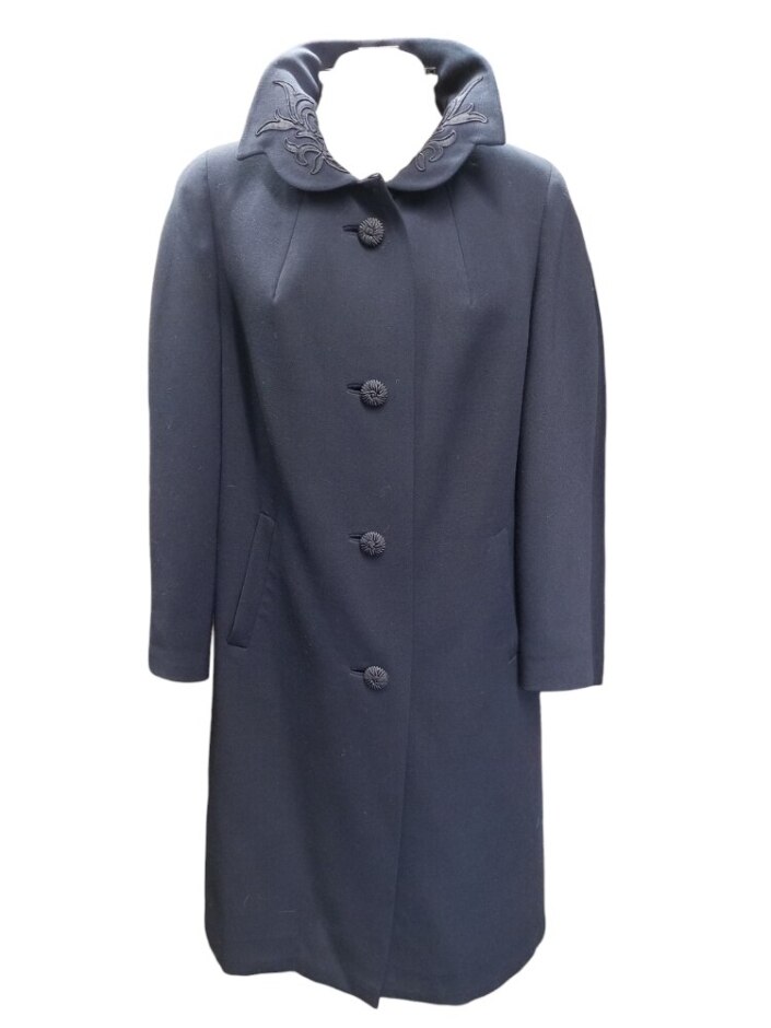 Seigal  Coat Navy Blue Size: S