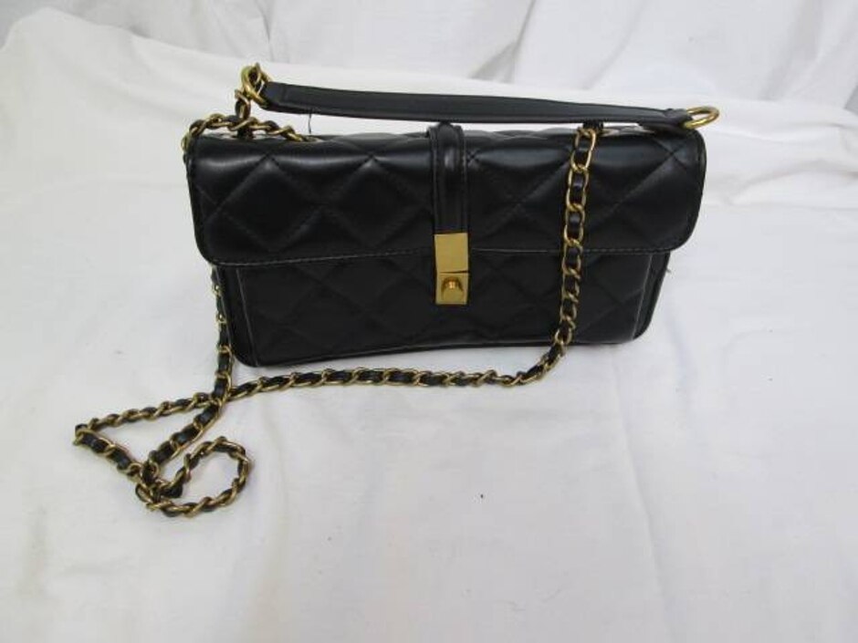 Nwot M&s Quilted Cross Body/shoulder Bag Black