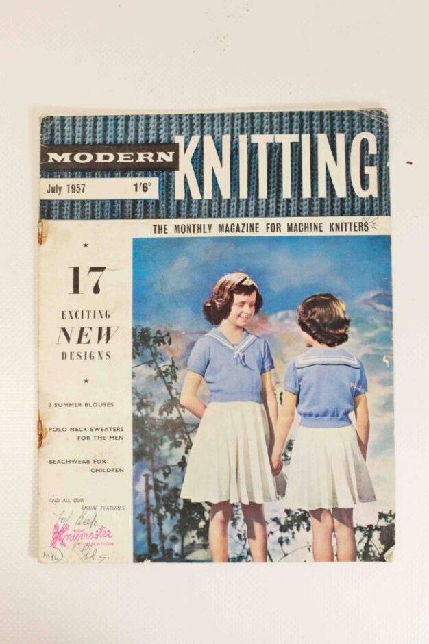 Vintage Modern Knitting Magazine - July 1957