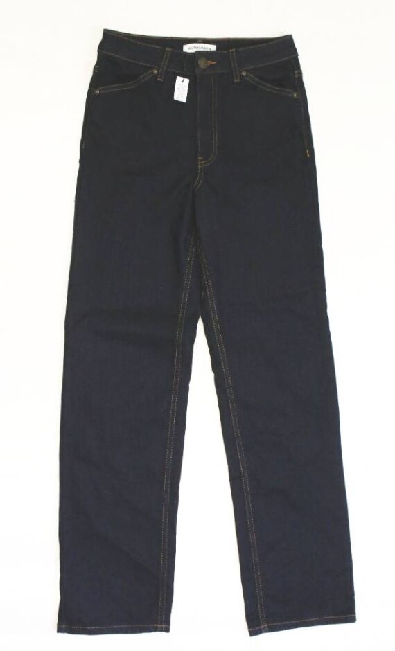 Autograph Bnwot Straight High Rise Jeans Dark Navy Size: 8