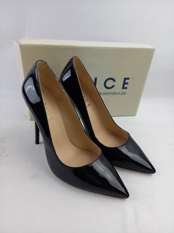 Office London New With Box Ladies Closed Toe Pointed Court Heel | Black | Uk 7