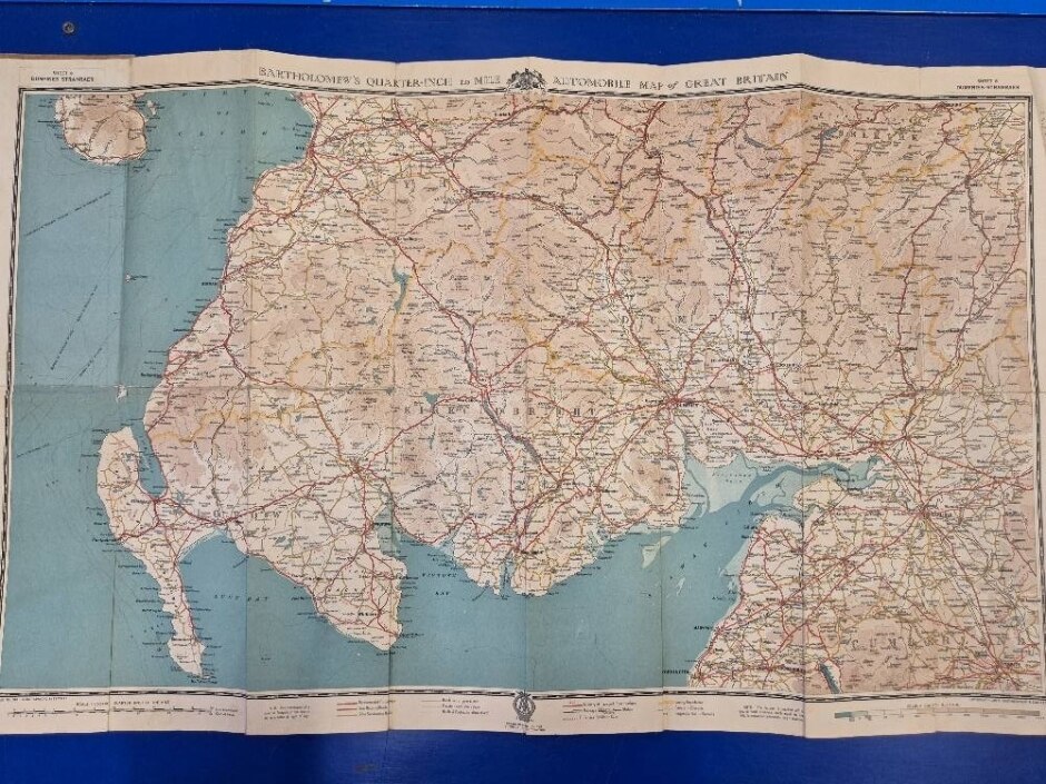 Bartholomew's Quater-inch To Mile Map Of Dumfries And Strandraer